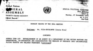 UN resolution UFO